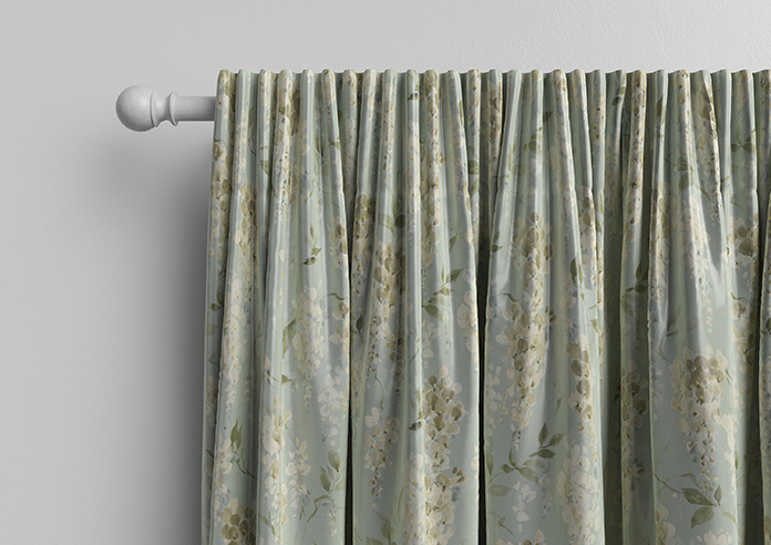 Wisteria Silk, Subtle Blue - Made to Measure Curtains - Image 10